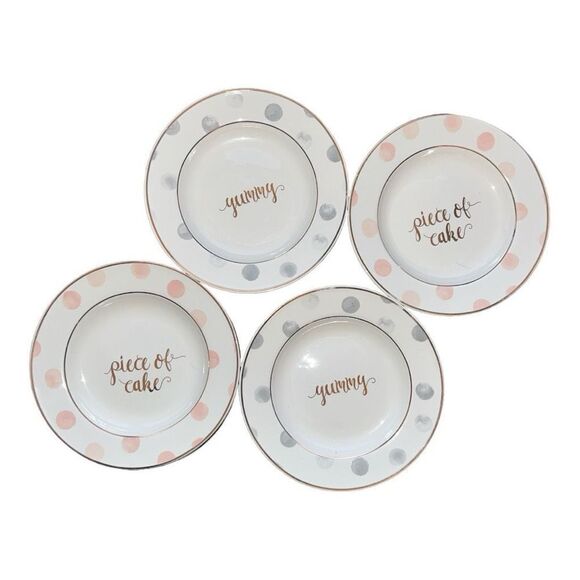 Set of four Cake serving plates 6” in diameter - Picture 1 of 4